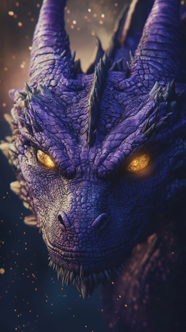 紫色龙瞳孔金色银河半身像