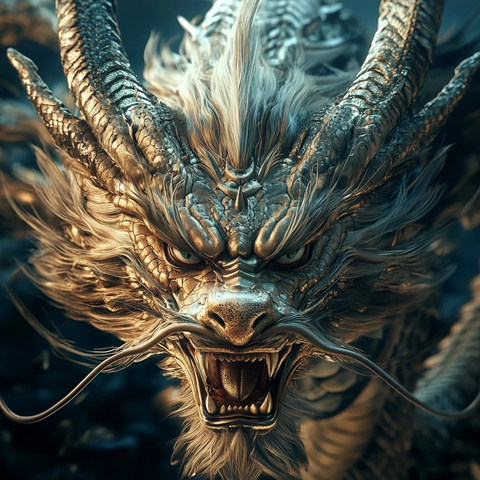 亚洲龙抬头怒视动态光影