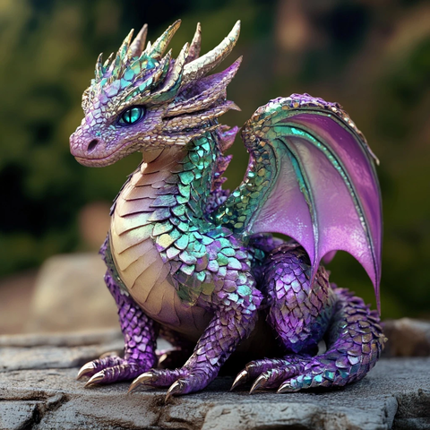 龙形宝石鳞片生物