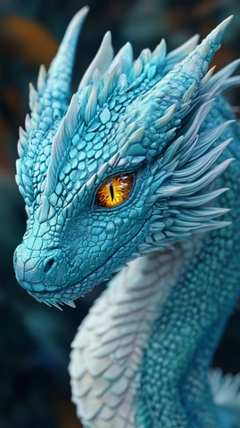 蓝宝石龙黄眼生动