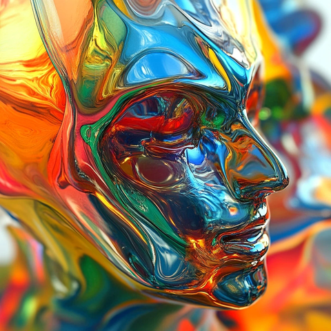 玻璃质感动画插画