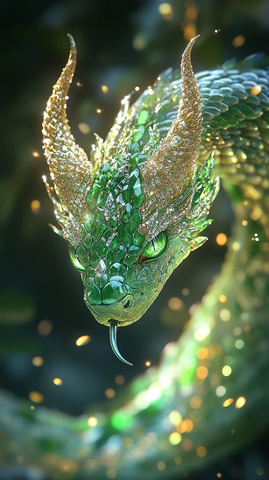 飞蛇玉饰珠宝金锭