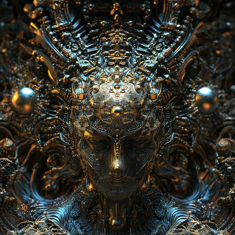 电子电路哥特佛像深影