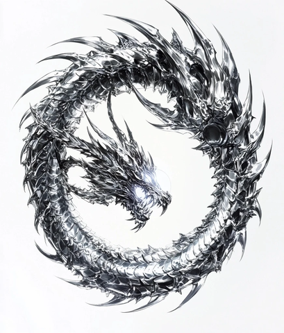 液态金属龙盘旋能量球