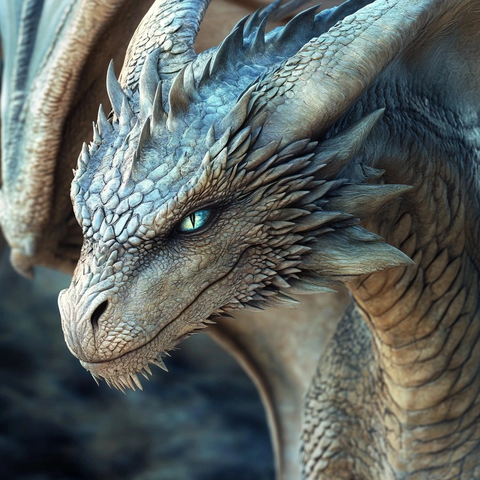 巨型女龙鳞片闪耀