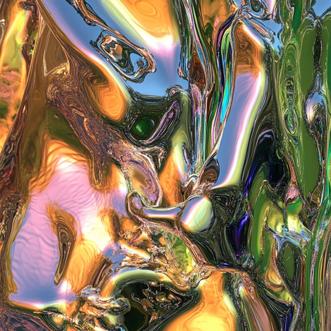 数字扭曲生物形态画