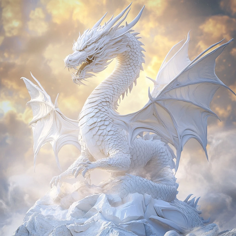 白龙无翼中国风摄影