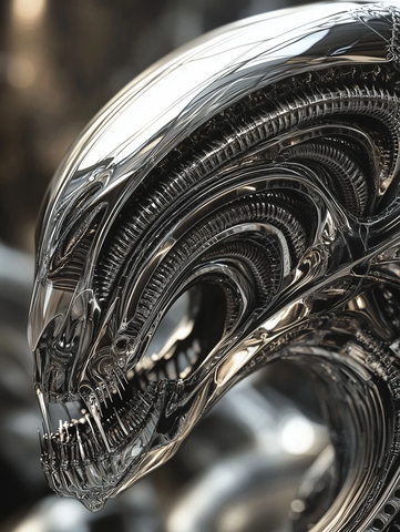 金属线条分形深度摄影