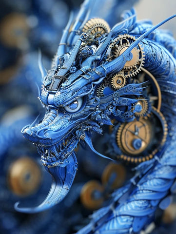 龙形齿轮全身对称设计