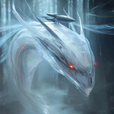 幽灵龙形生物与未来科技融合