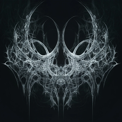 细线构成的抽象有机形态