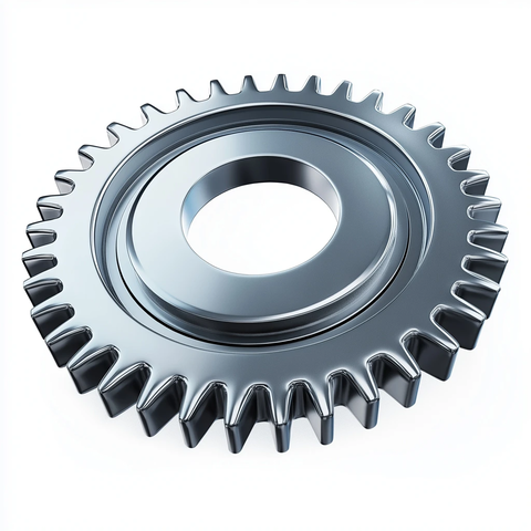单齿轮正面特写