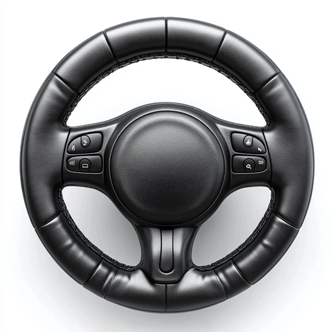 白色背景独立方向盘