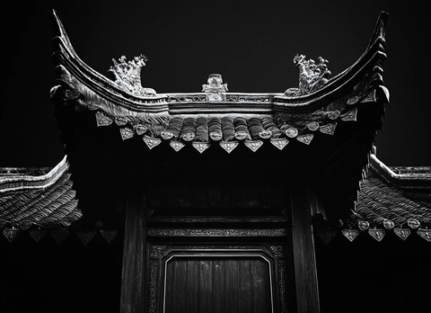 古建筑屋顶翘角特写