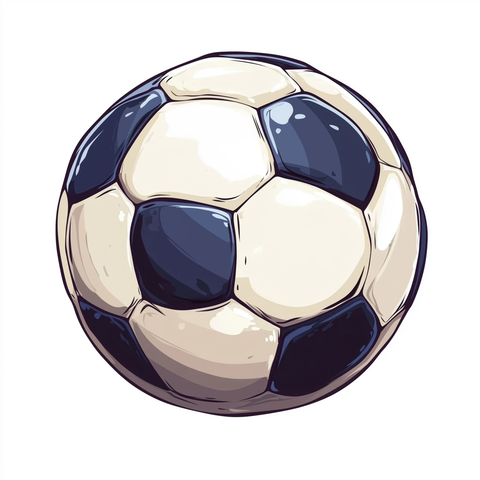 白色足球搭配海军蓝阴影