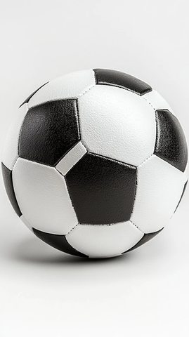 低角度特写足球静止