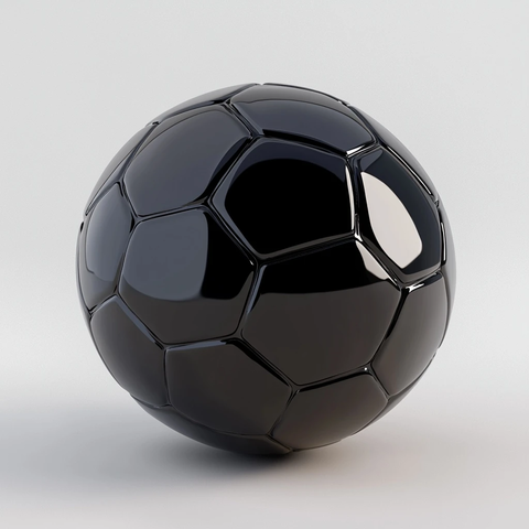 黑白高清水晶足球