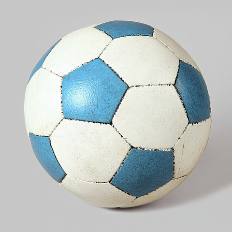 足球蓝白配色图案