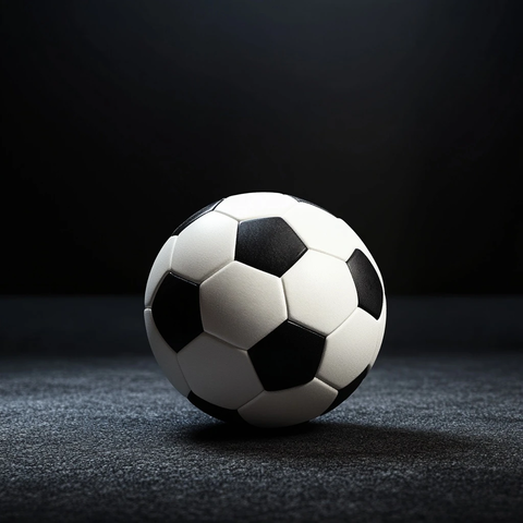 足球静置于地板上