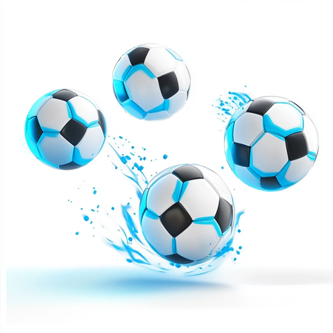 蓝色足球图标