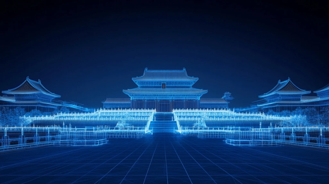 故宫古建筑线框图