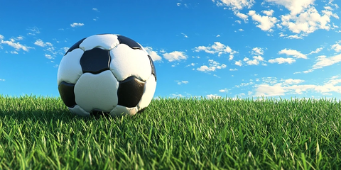 足球草地低角度特写