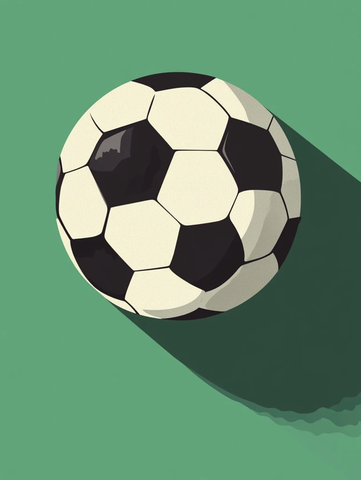 简约风格足球海报设计