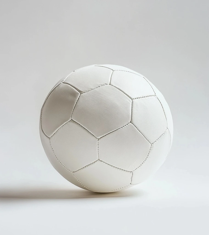 白色无缝足球摄影