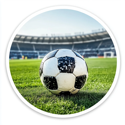 足球空旷球场绿色草坪