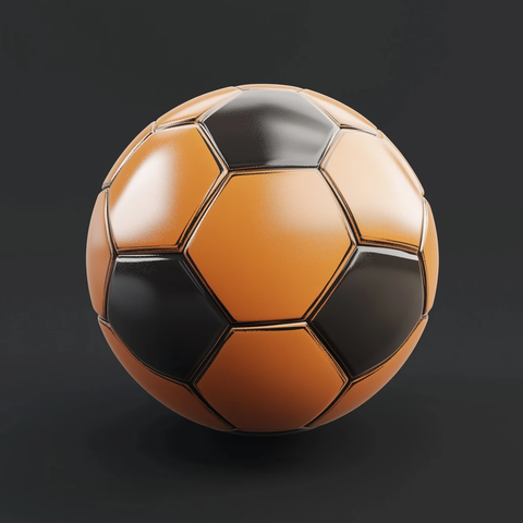 足球渲染低角度展示