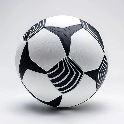 全新足球球面刺穿特写