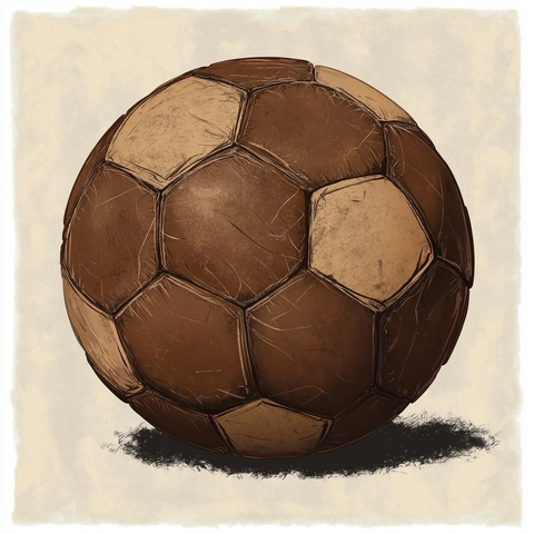 复古皮革足球