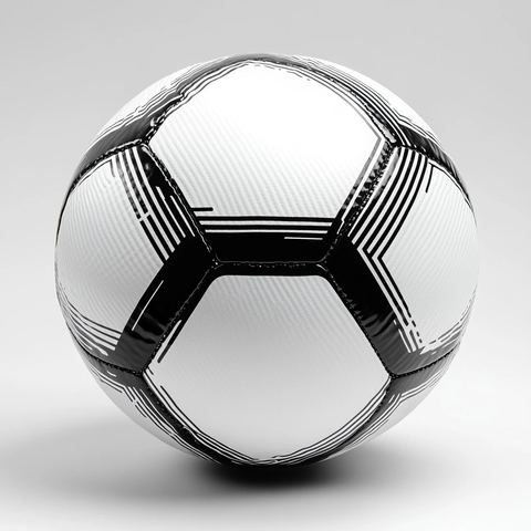 白色现代足球前视图