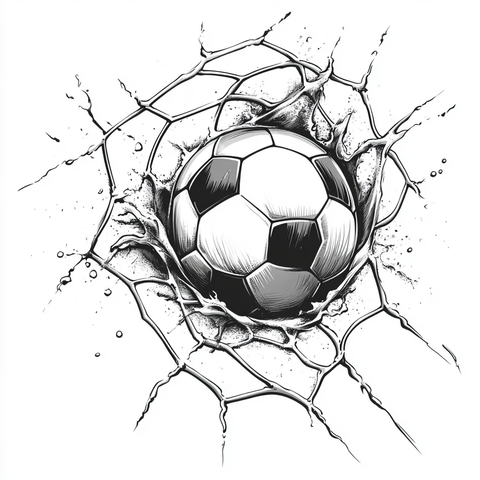 足球进球瞬间漫画纹身