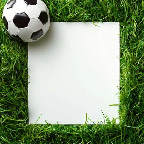 足球晚宴照片展示边框设计