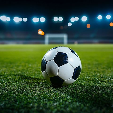 足球场上的足球