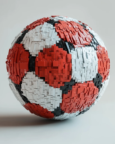 乐高足球球侧拍细节图