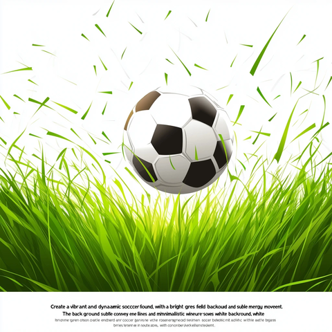 足球场草地与守门员网卡通设计