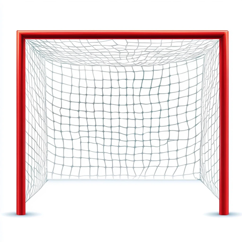 足球球门网矢量插画