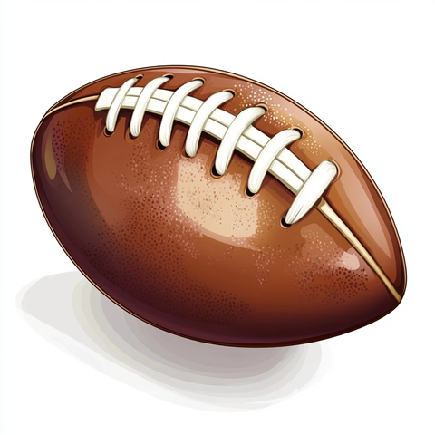 橄榄球矢量插画