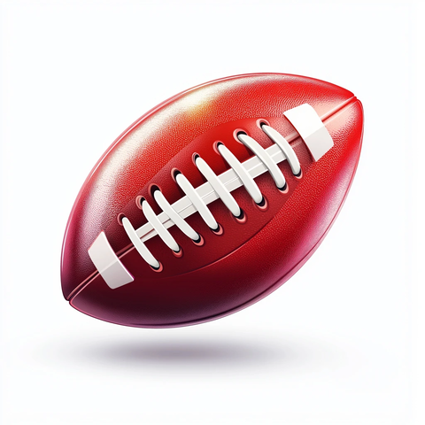 橄榄球符号白色背景