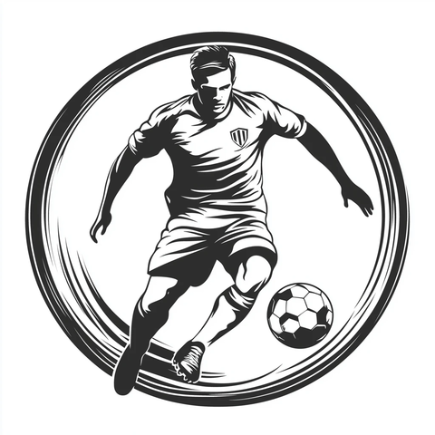 足球联赛圆形矢量