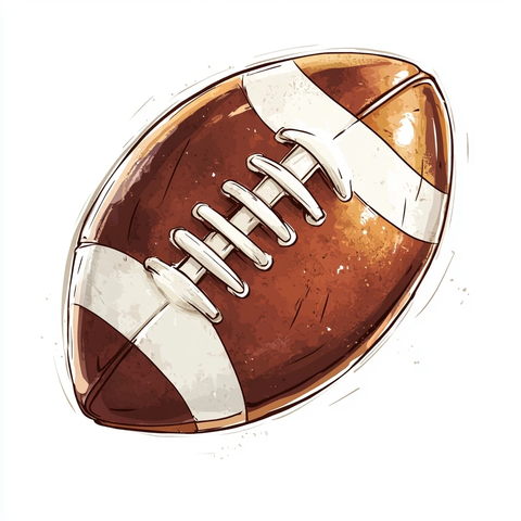 美式橄榄球白色背景