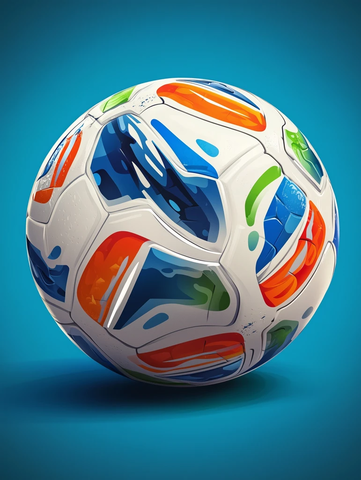 世界杯足球蓝背景