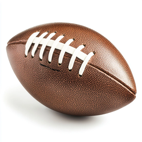 白色背景上的橄榄球