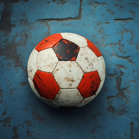 足球球面印有字样