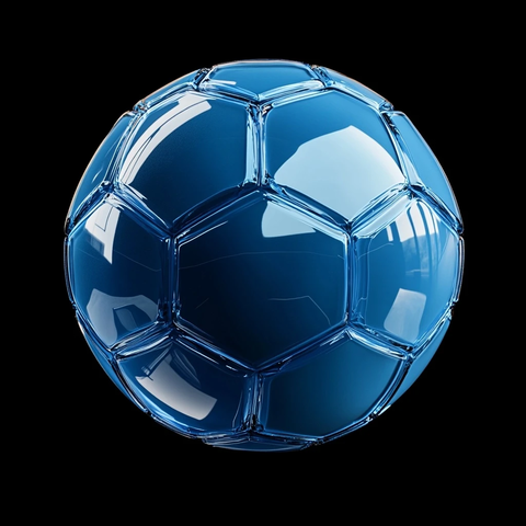 蓝色足球图标