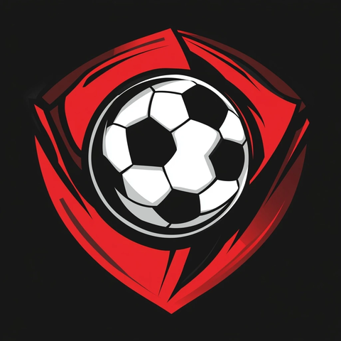 足球徽章简洁设计