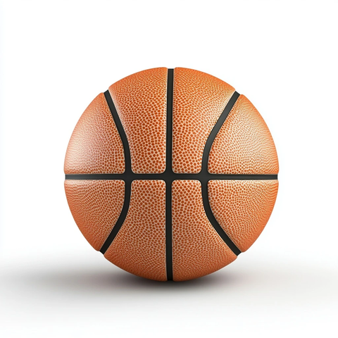 篮球前视图白色背景