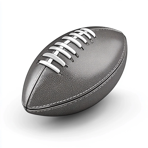 风格橄榄球激光雕刻设计